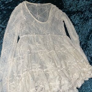 White see-through blouse by WanderLux✨